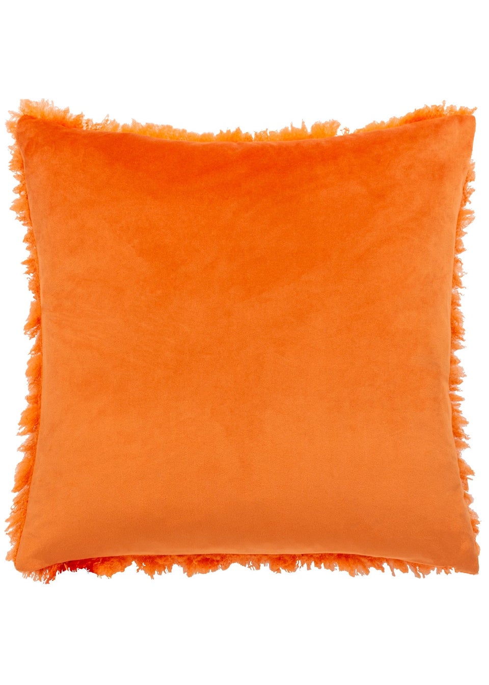Heya Home Fluff Ball Faux Fur Filled Cushion (45cm x 45cm x 8cm)