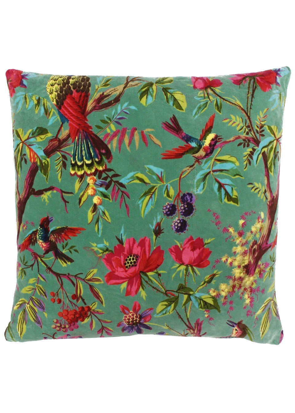 Paoletti Paradise Velvet Filled Cushion (50cm X 50cm X 8cm
