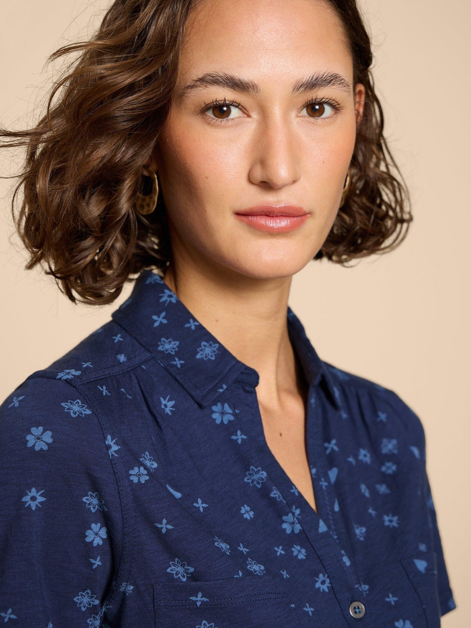 Penny Jerseybluse mit Taschen