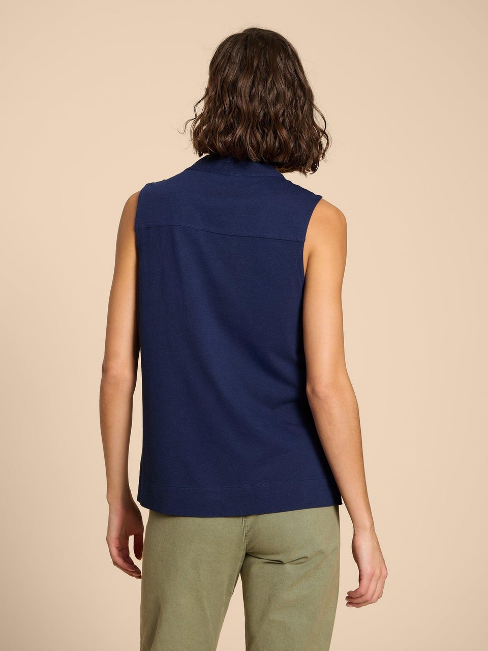 Celia Top aus Materialmix