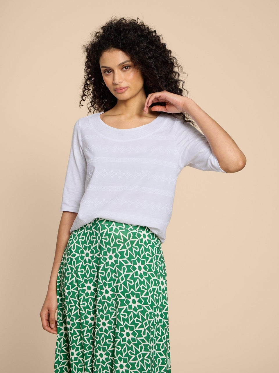 Weaver Besticktes Top