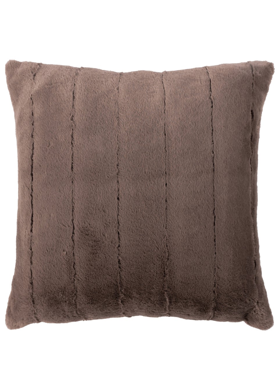 Paoletti Empress Faux Fur Filled Cushion (45cm x 45cm x 8cm)