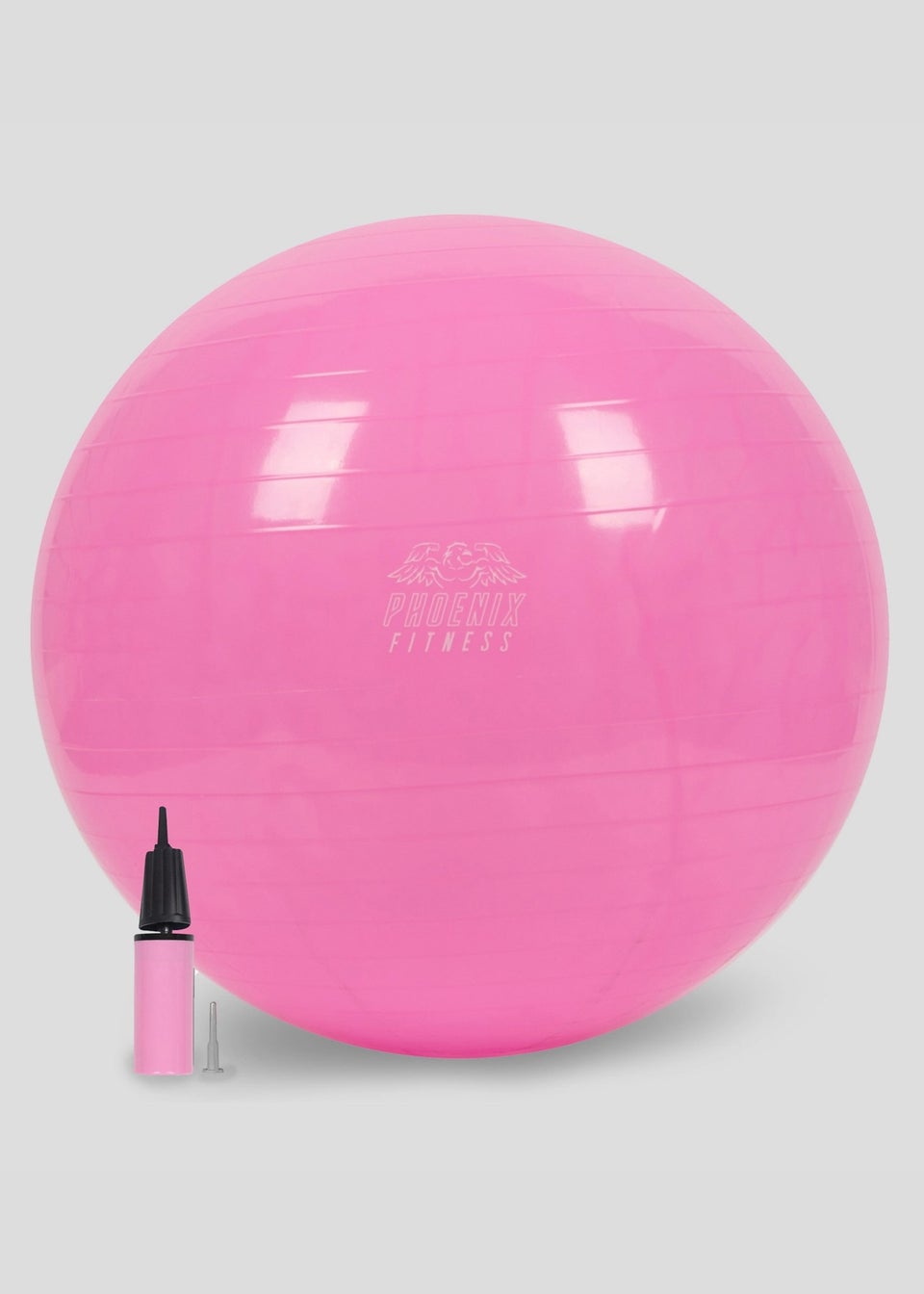 Phoenix Fitness Pink Fit Ball with Pump - Matalan