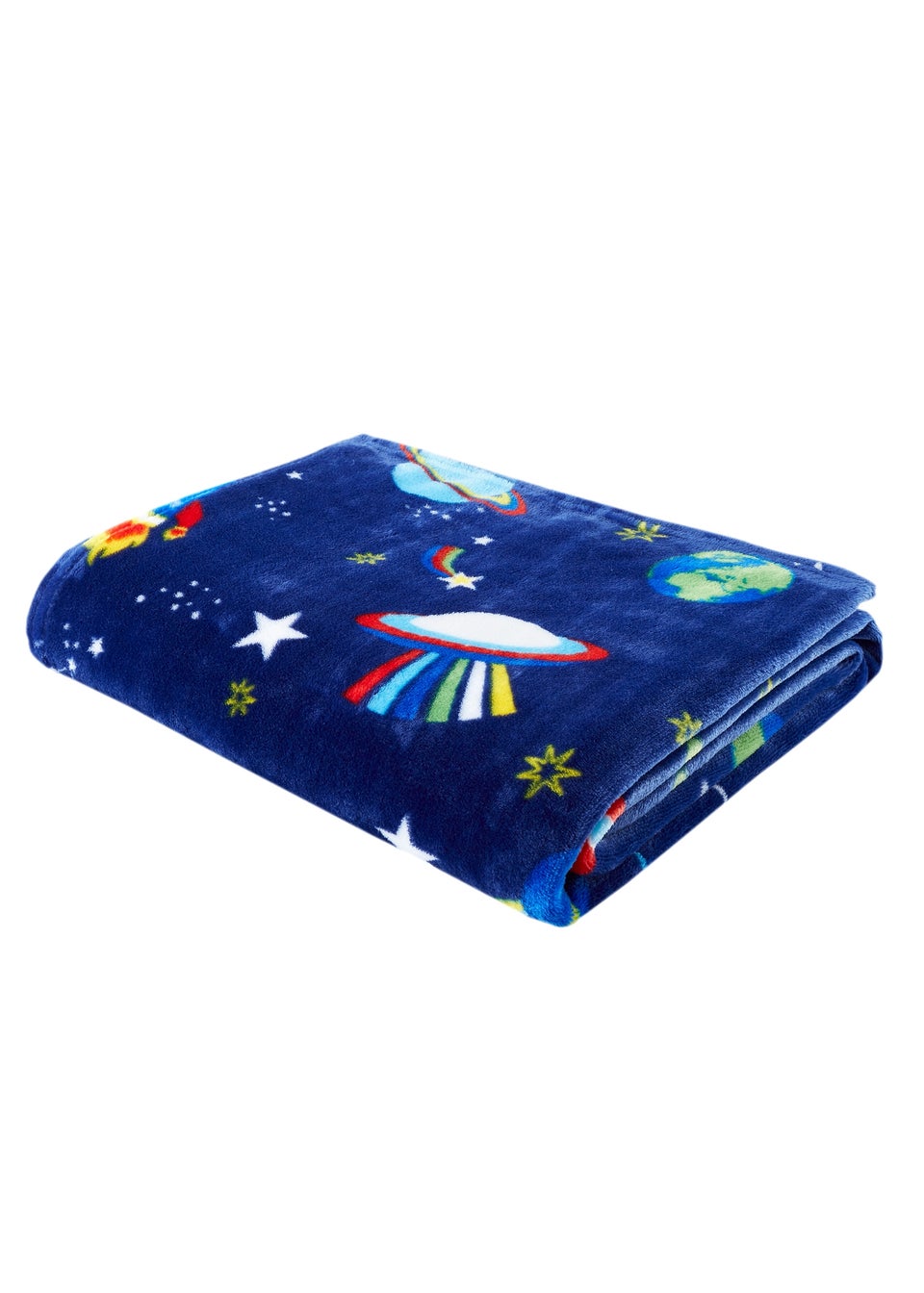 Catherine Lansfield Lost In Space Cosy Fleece 130x170cm Blanket Throw