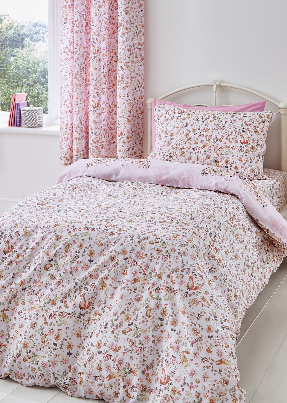 Catherine Lansfield Enchanted Butterfly Reversible Duvet Cover Set