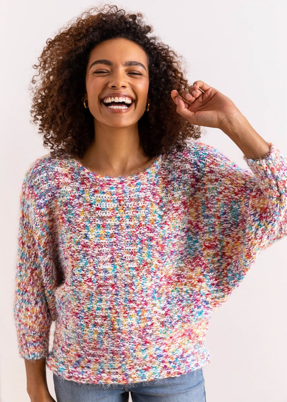 Batwing sleeve jumper cheap