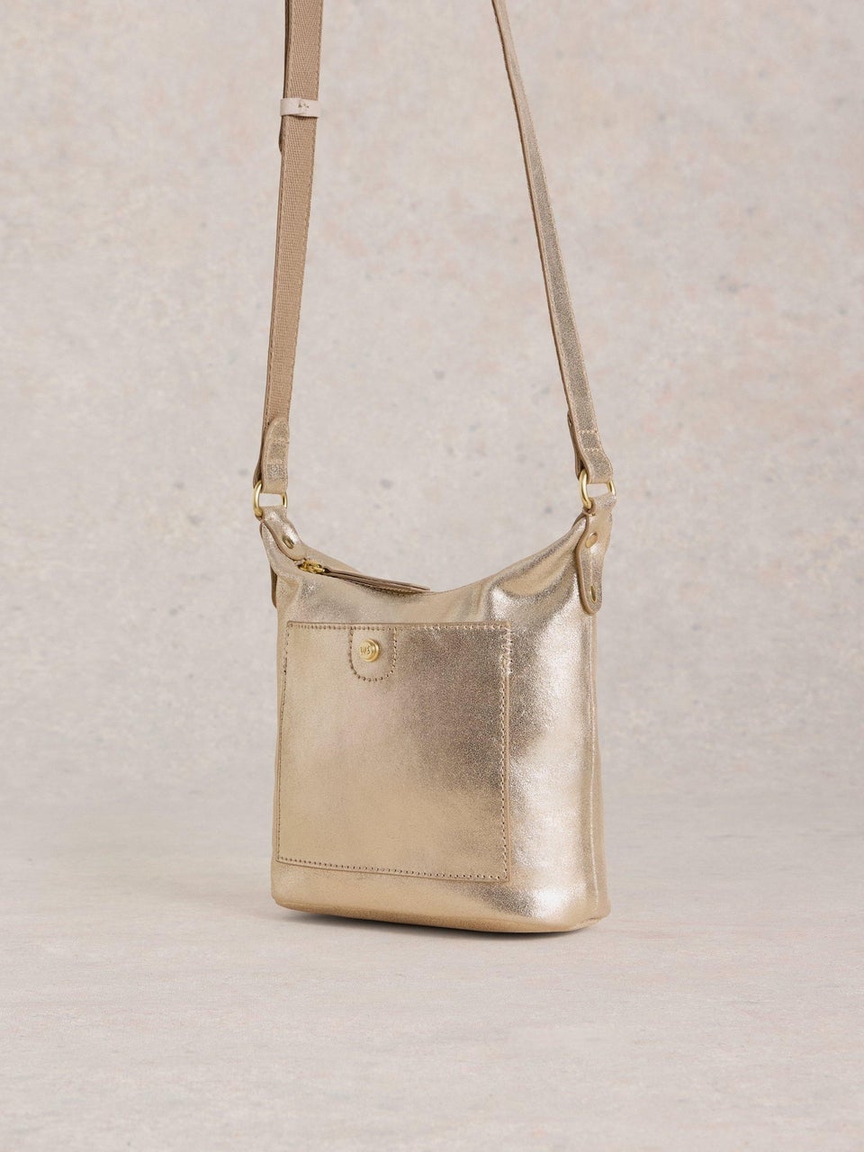 Mini Fern Crossbody-Tasche aus Leder