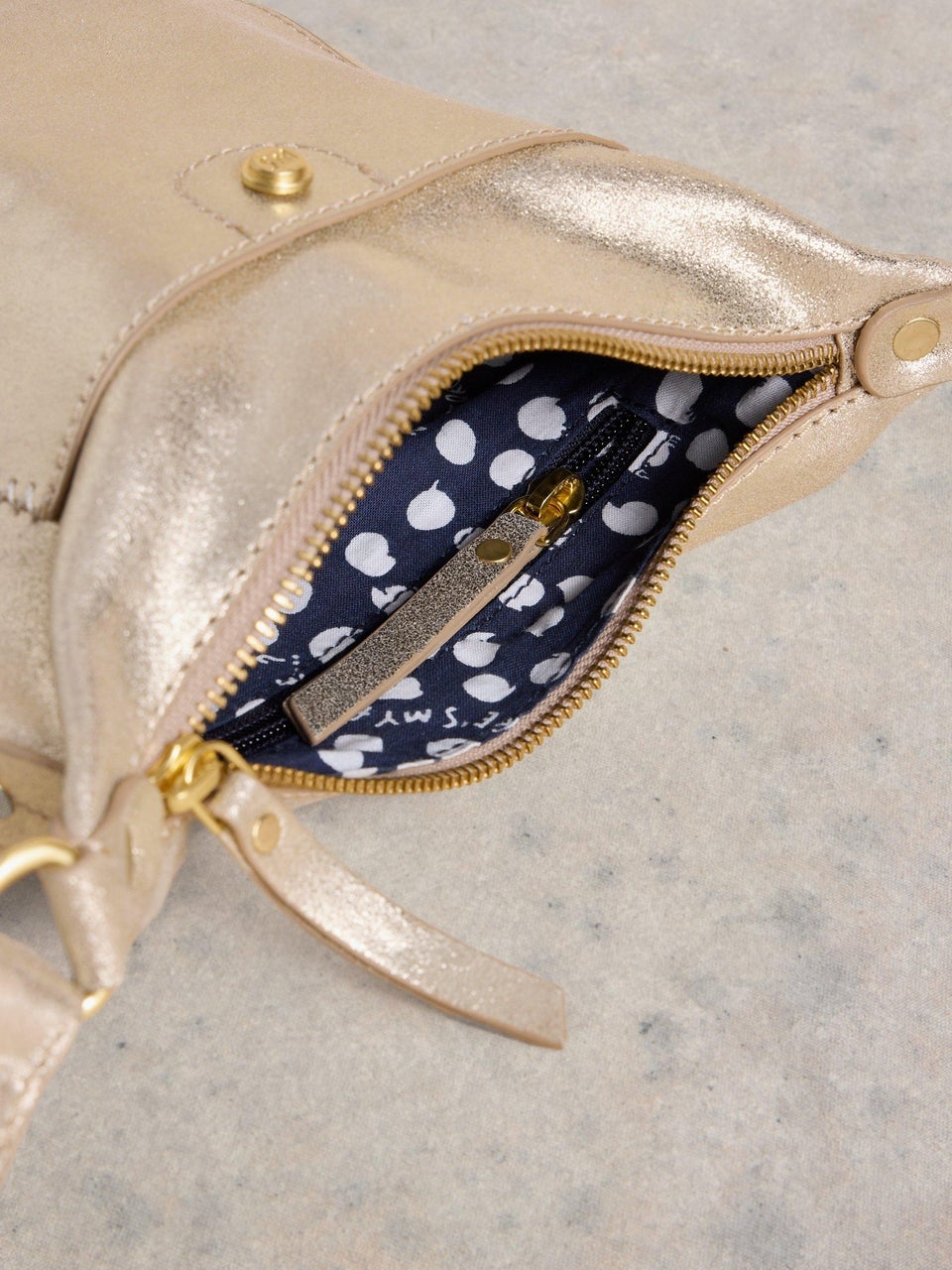 Mini Fern Crossbody-Tasche aus Leder