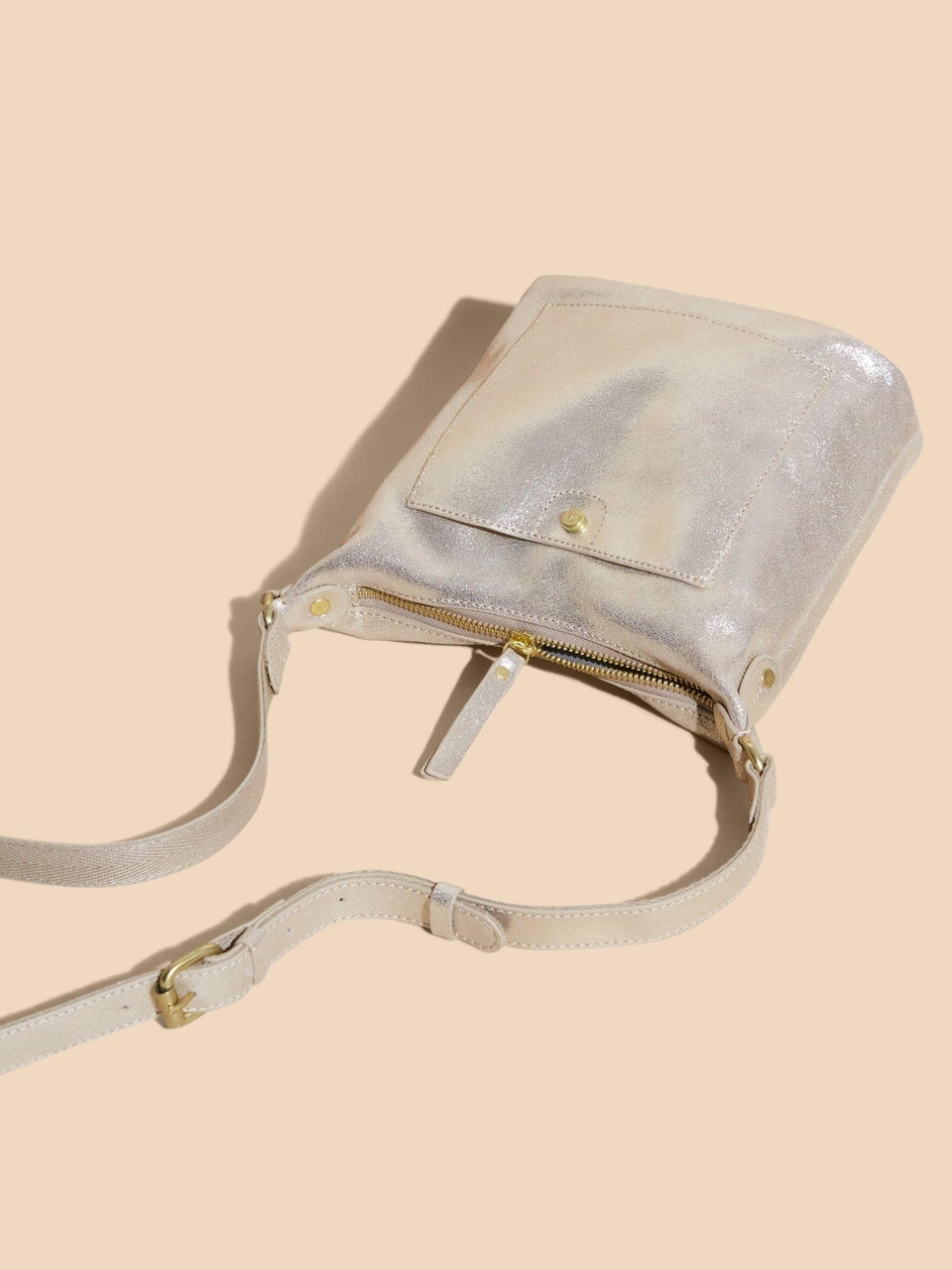 Mini Fern Crossbody-Tasche aus Leder