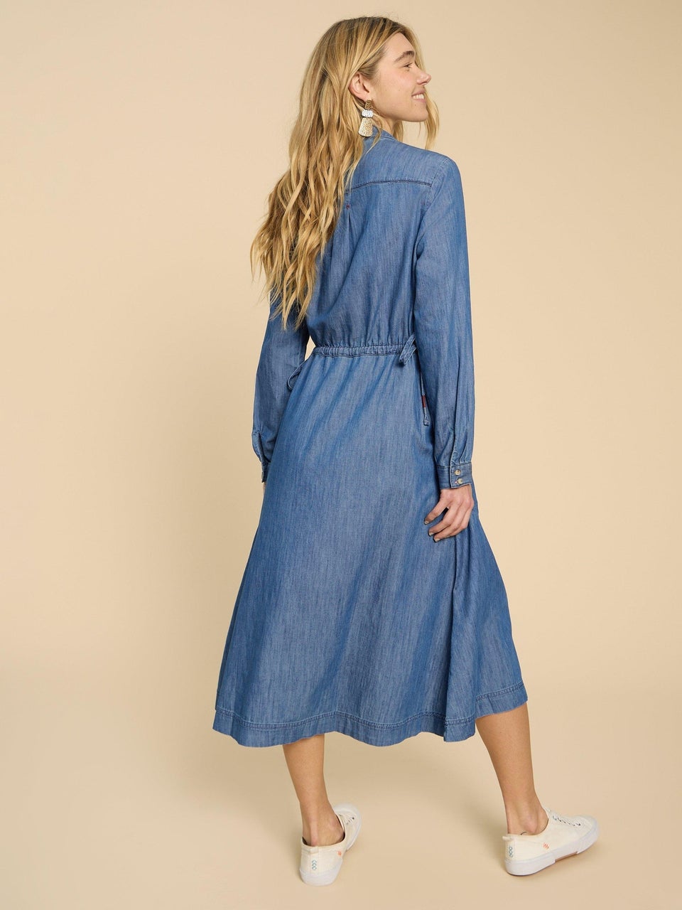 Jade Blusenkleid aus Denim