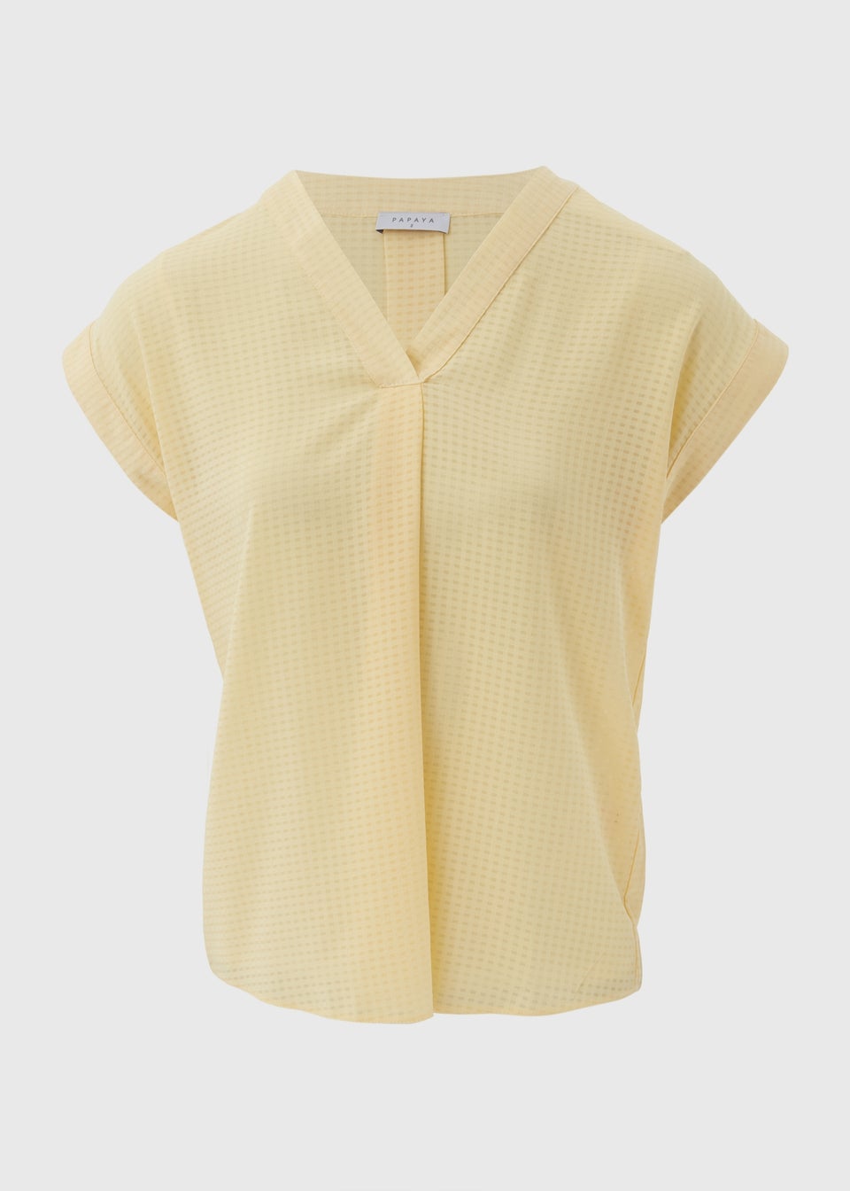 Lemon Textured Pullover Top