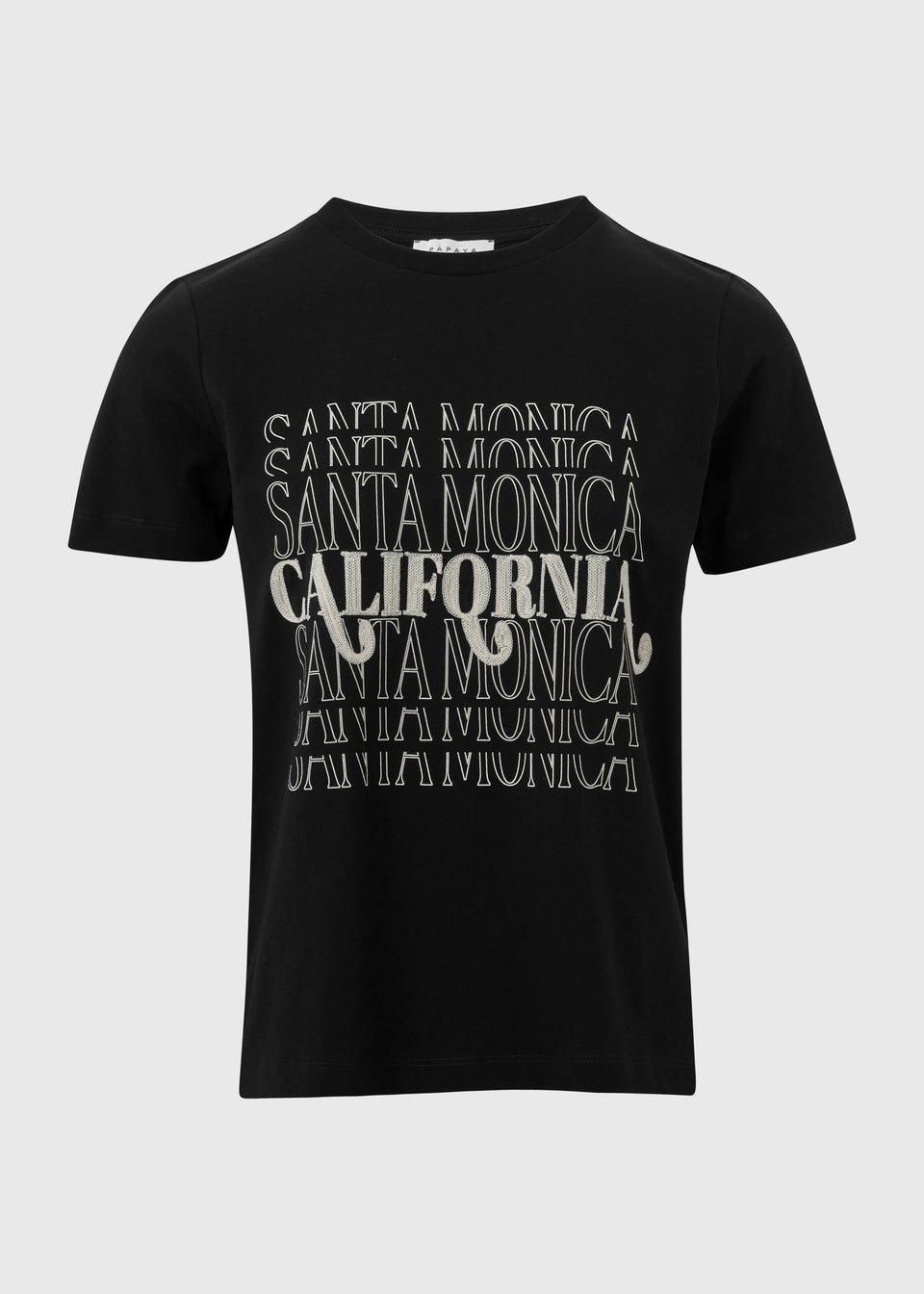 Black Santa Monica Graphic T-Shirt