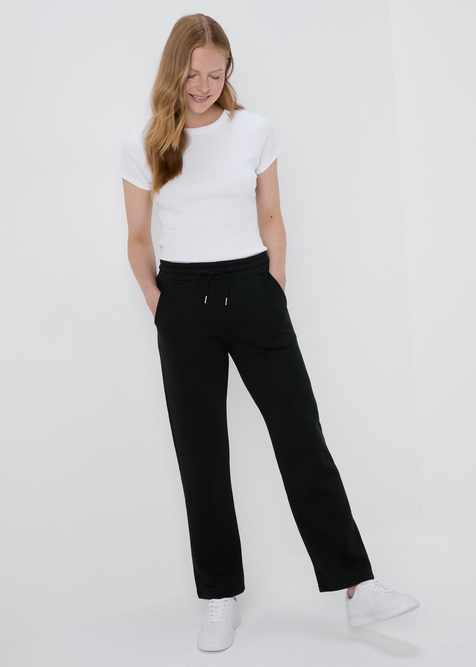 Ladies black sweatpants online