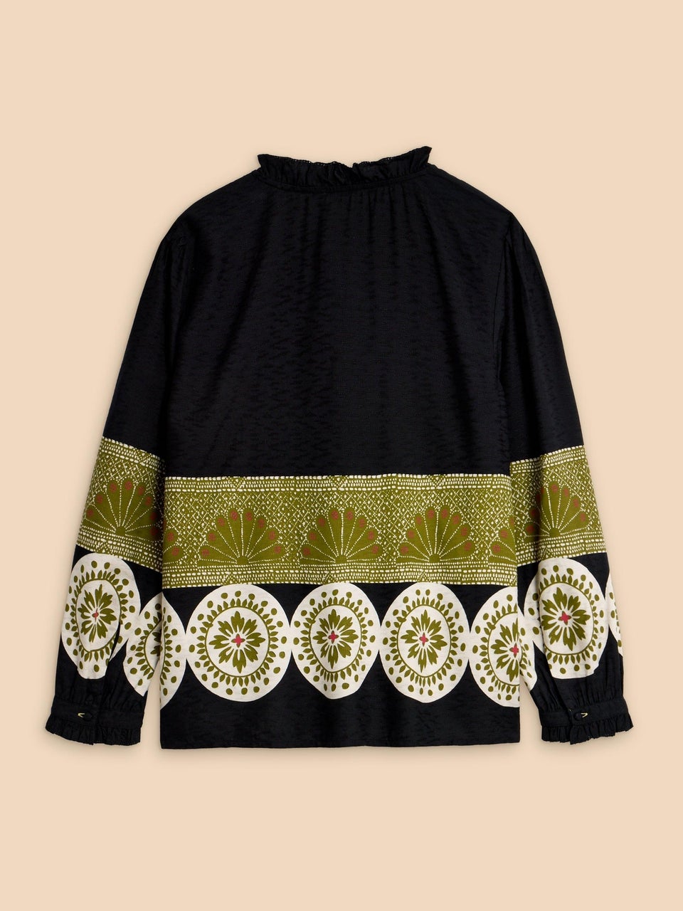 Fia Bluse mit Rüschenkragen