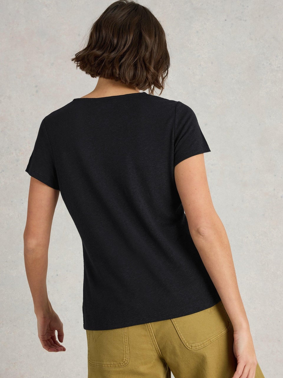 Ellie T-Shirt mit Spitzenbesatz