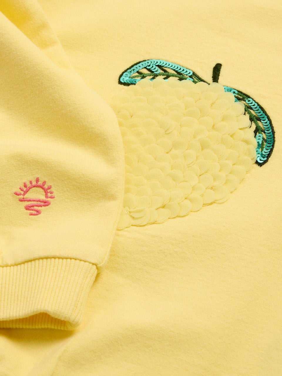 Sweatshirt mit Zitronenmotiv