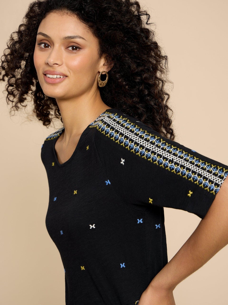 Addison Besticktes Kleid