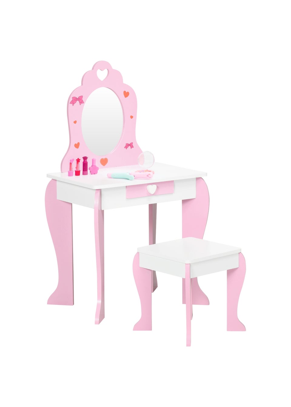 ZONEKIZ Kids Pink Vanity Set Matalan