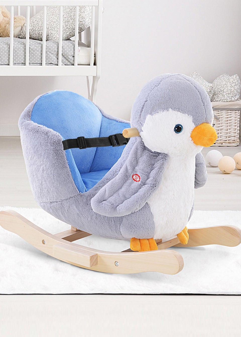 HOMCOM Baby Penguin Plush Musical Toy
