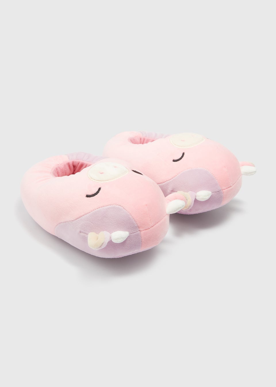 Kids Pink Squishmallows Patty Slippers (Younger 11-Older 7)