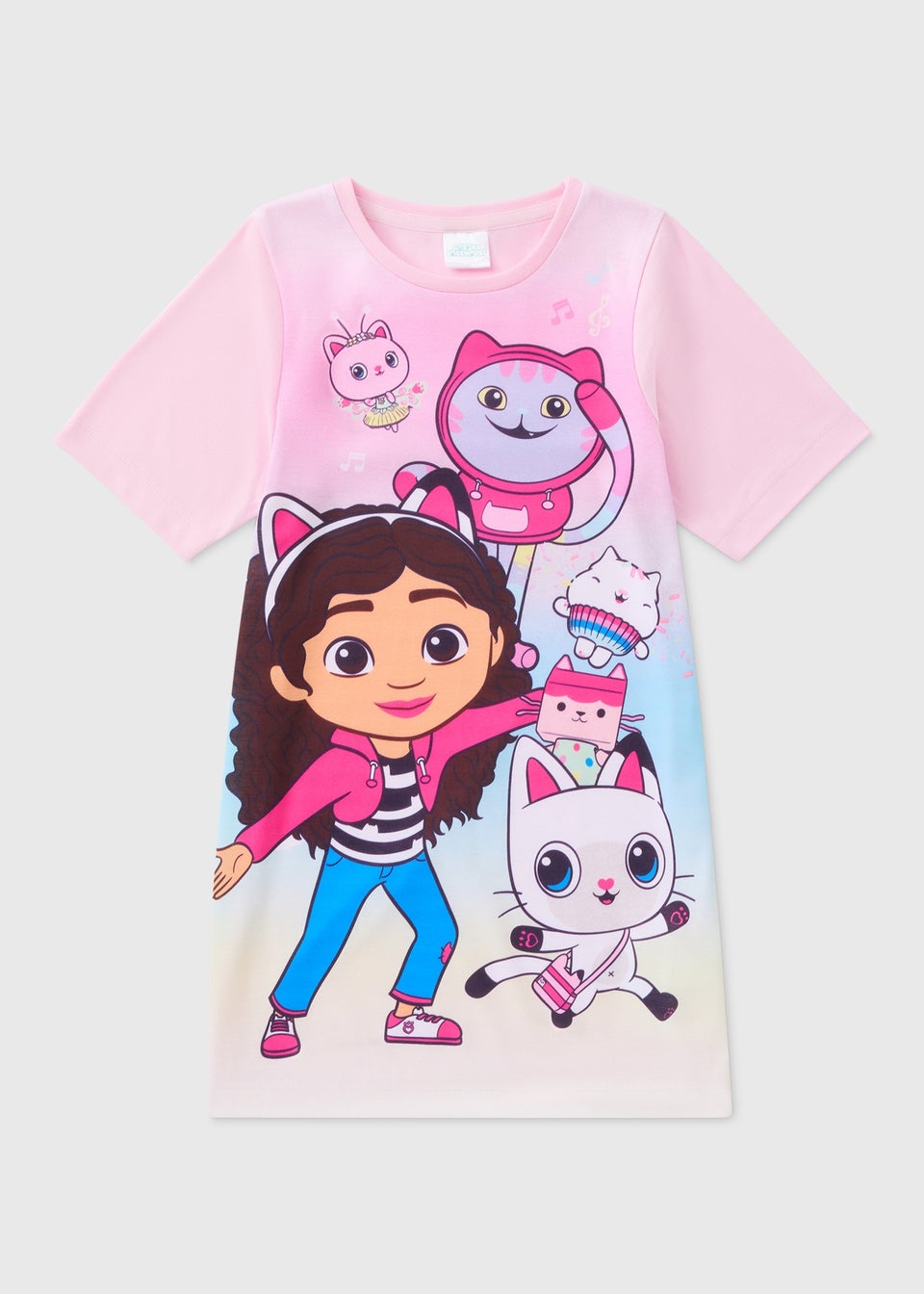 Gabby s Dollhouse Kids Pink Nightie 3 8yrs Matalan