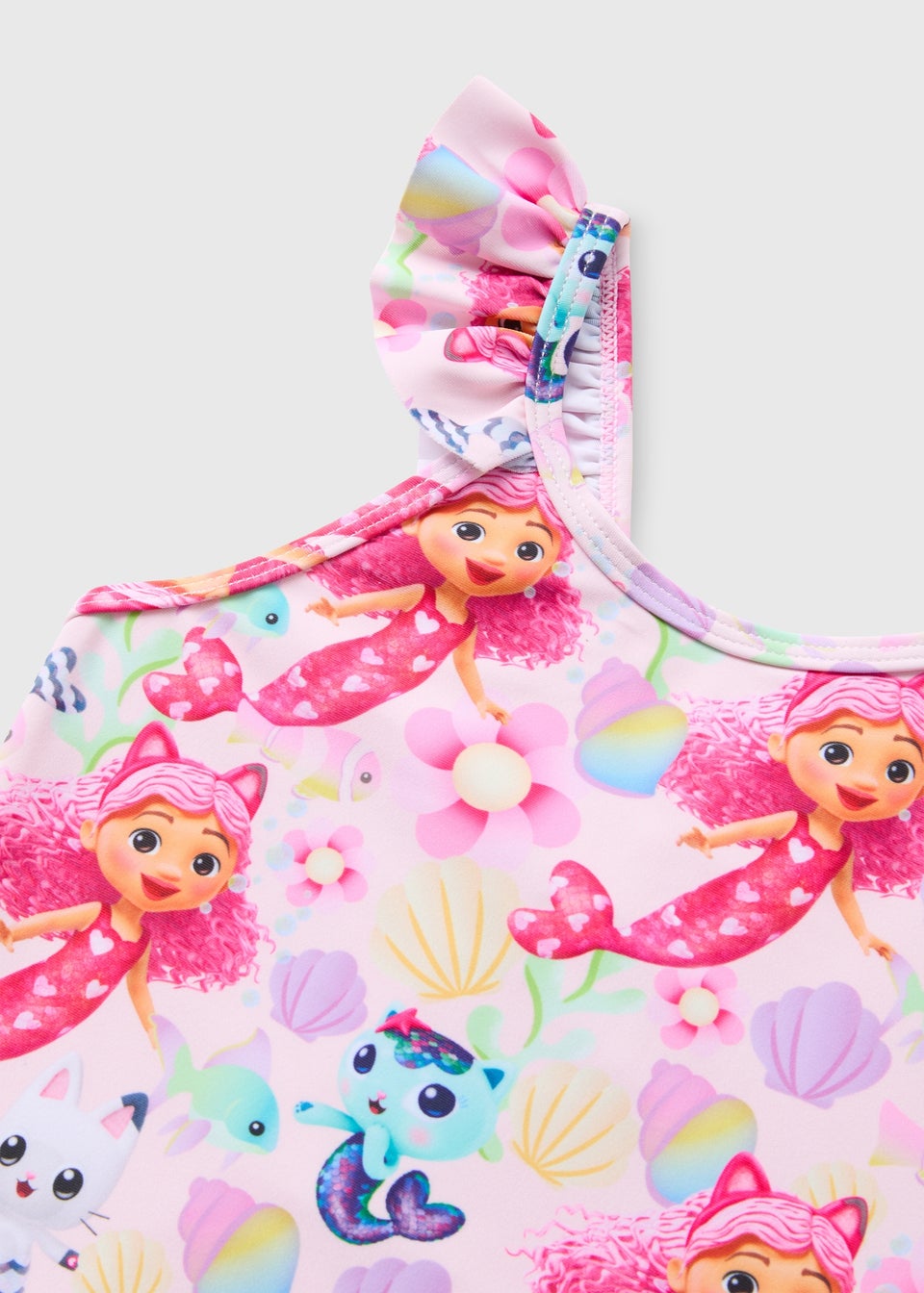 Gabby s Dollhouse Kids Pink Swimsuit 1 7yrs