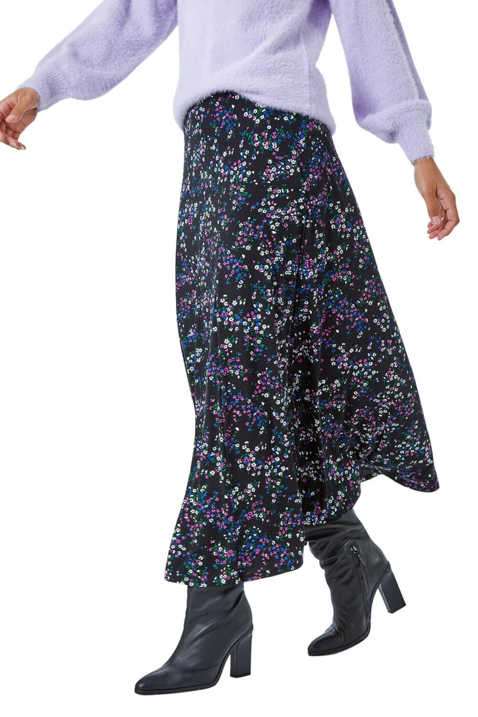Black midi store skirt matalan