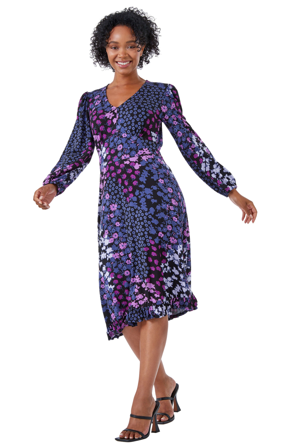 Floral dress size 12 discount