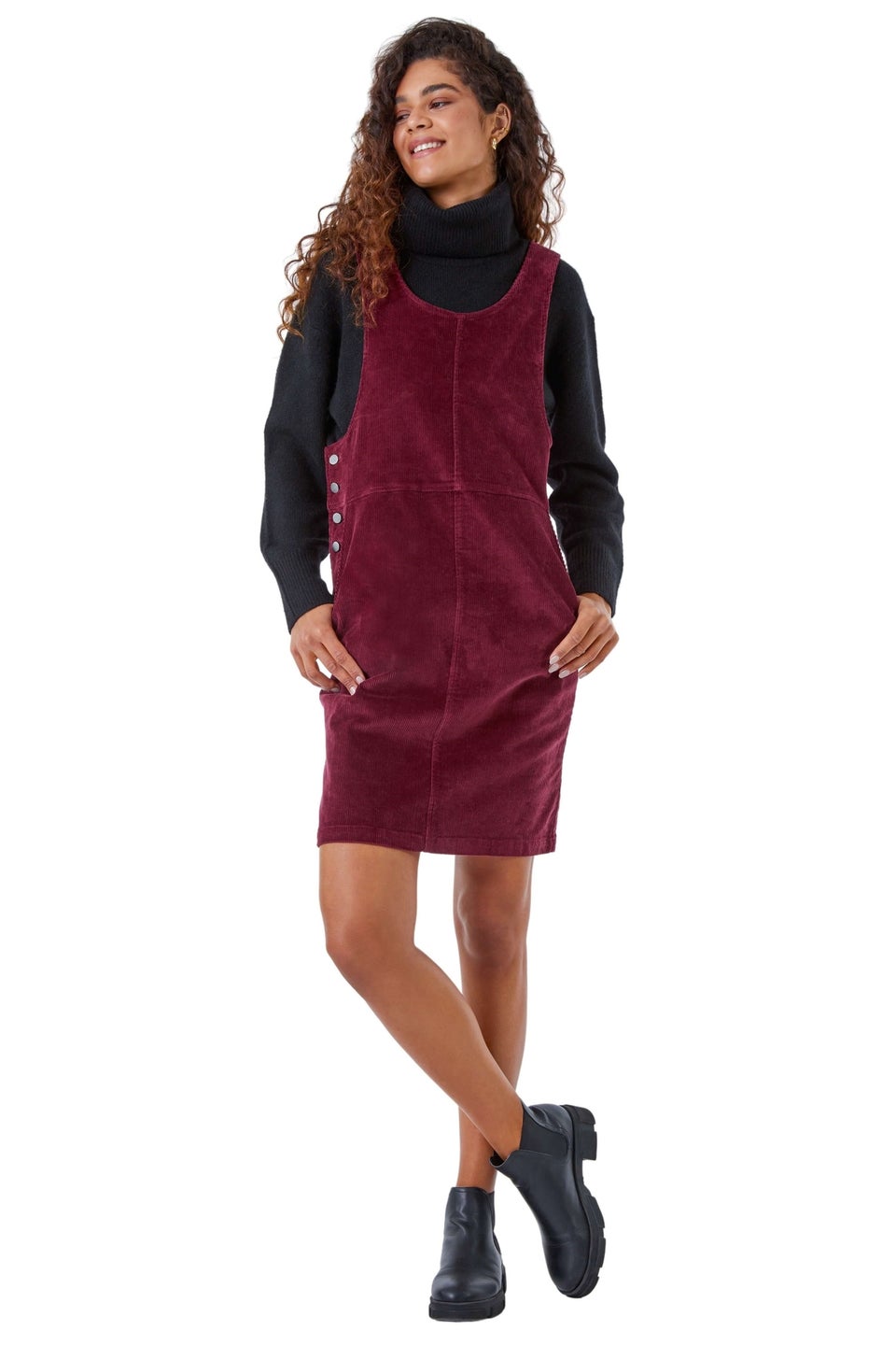 Cord pinafore store dress matalan