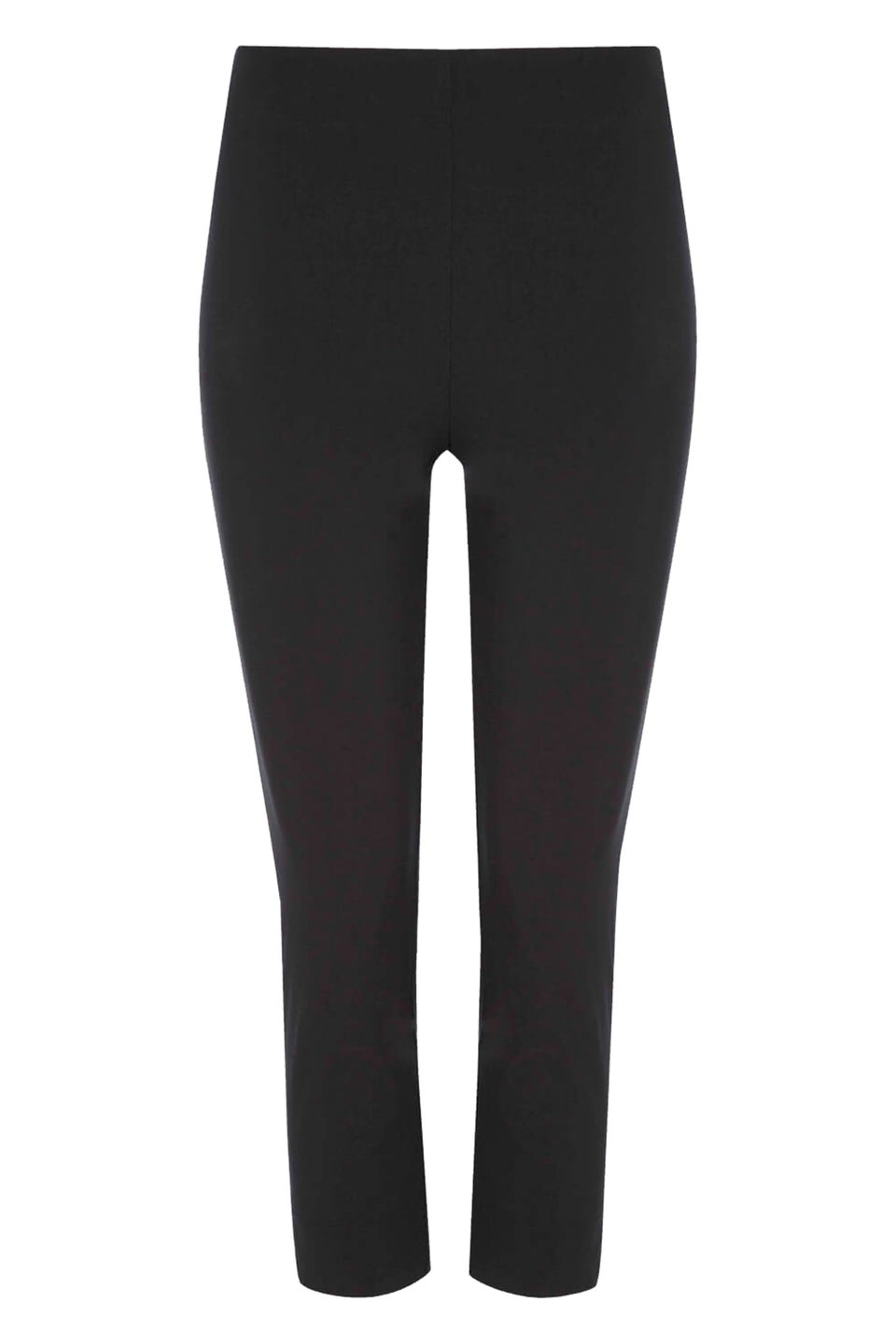 Roman Black Cropped Stretch Trouser Capri Summer Leggings 3/4 Pedal Pushers