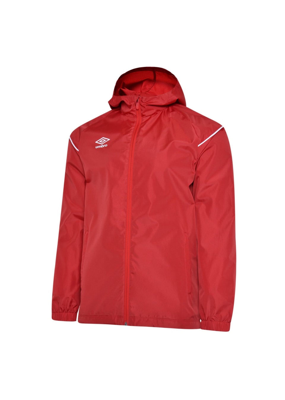 Umbro Kids Red Hooded Waterproof Jacket (7-13yrs)