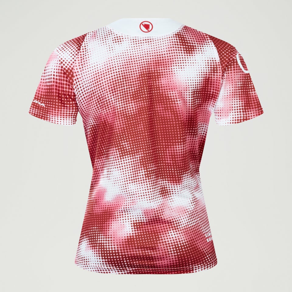 Damen Pixel Cloud T-Shirt LTD - Granatapfel