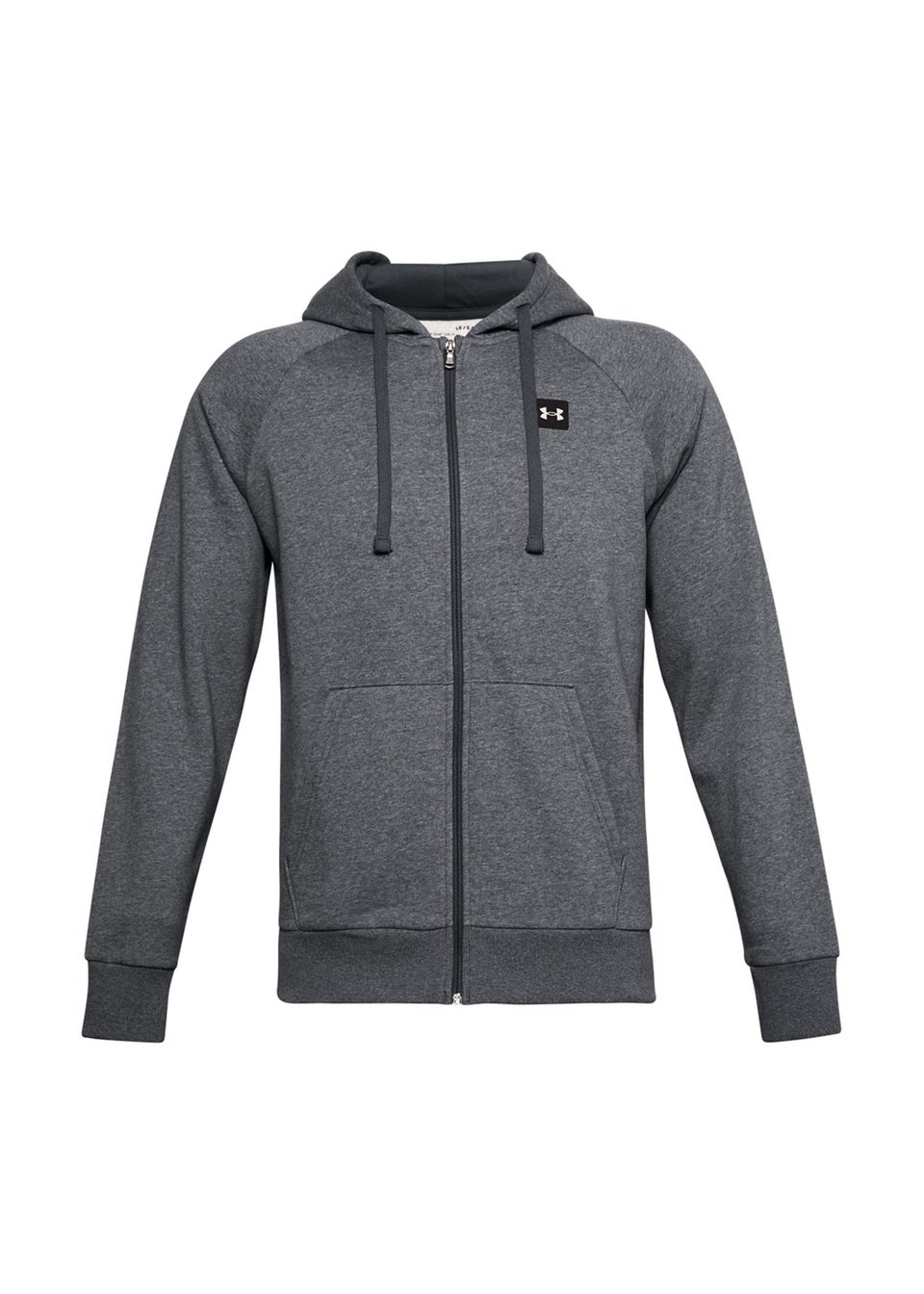 Under Armour Light Grey Rival Fleece Full Zip Hoodie Matalan
