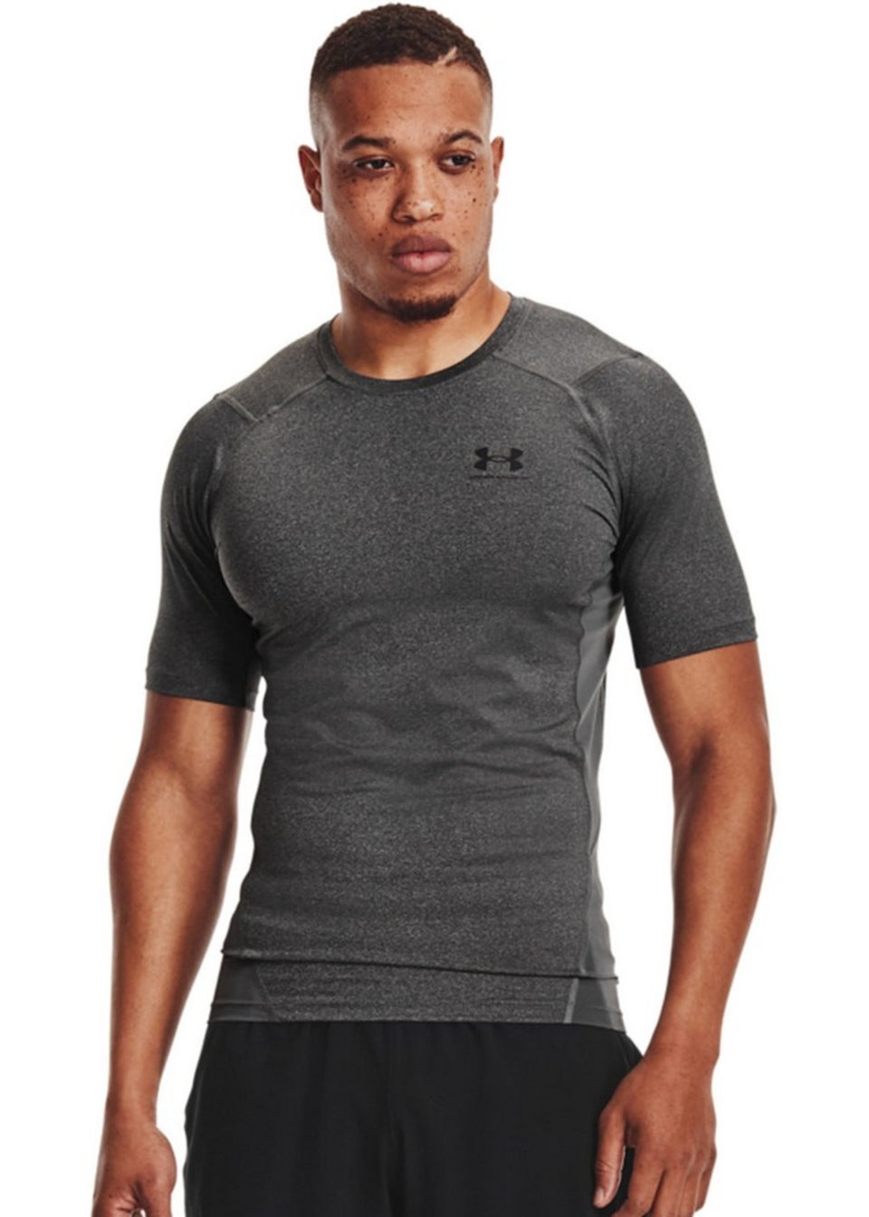 Under Armour Grey/Black Short-Sleeved Compression Shirt