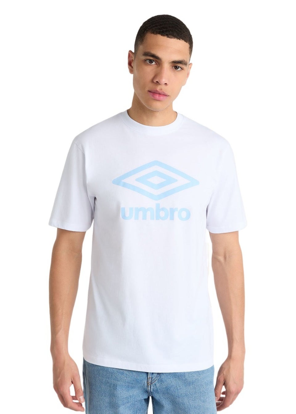 Umbro White Core Big Logo T-Shirt Matalan