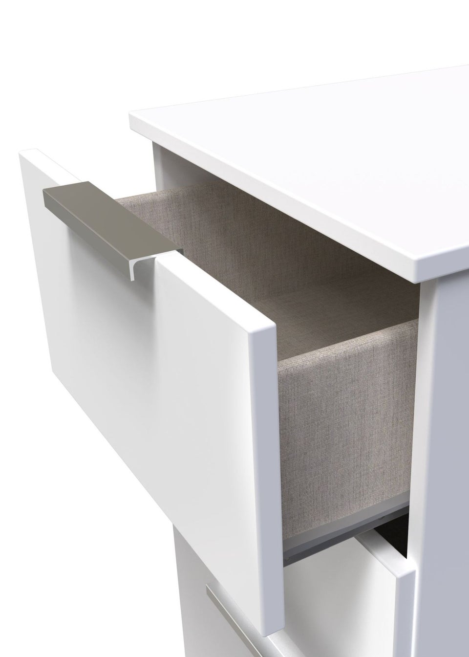 Swift Panama 3 Drawer Bedside Cabinet (69cm x 40cm x 37cm)