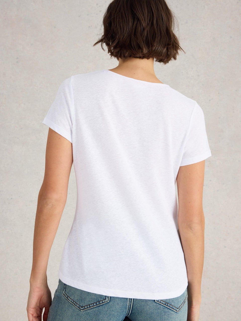 Ellie T-Shirt mit Spitzenbesatz