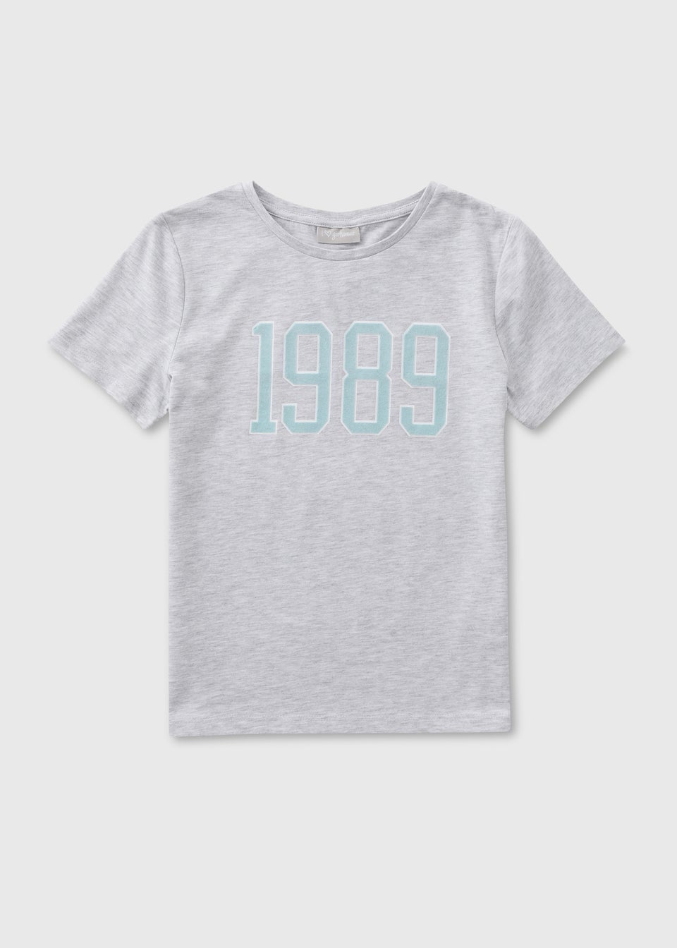 Girls Grey 1989  T-Shirt (7-15yrs)