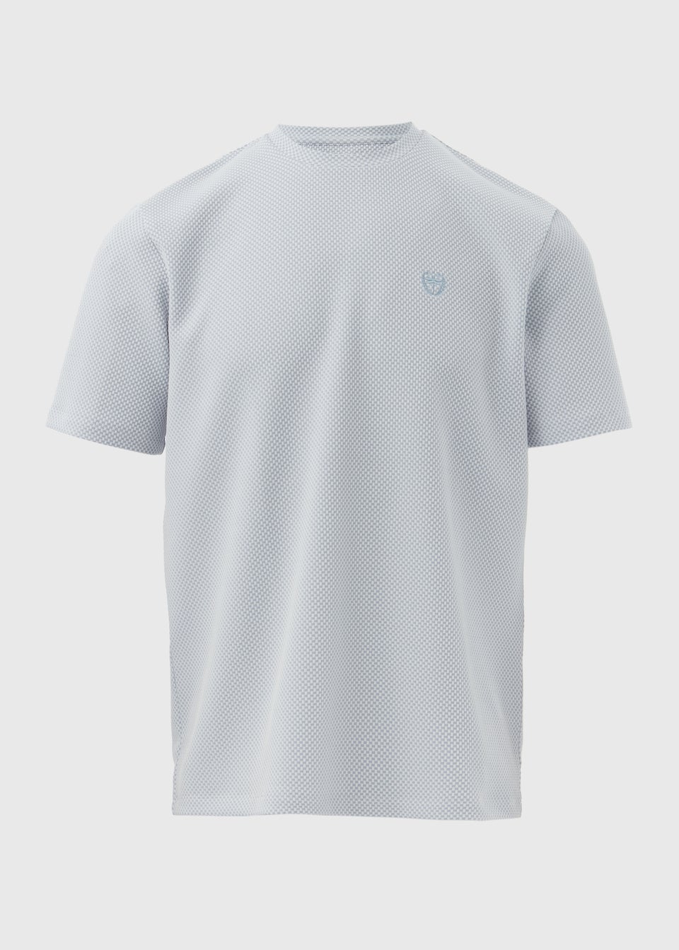 Lincoln Light Blue Grid Texture T-Shirt