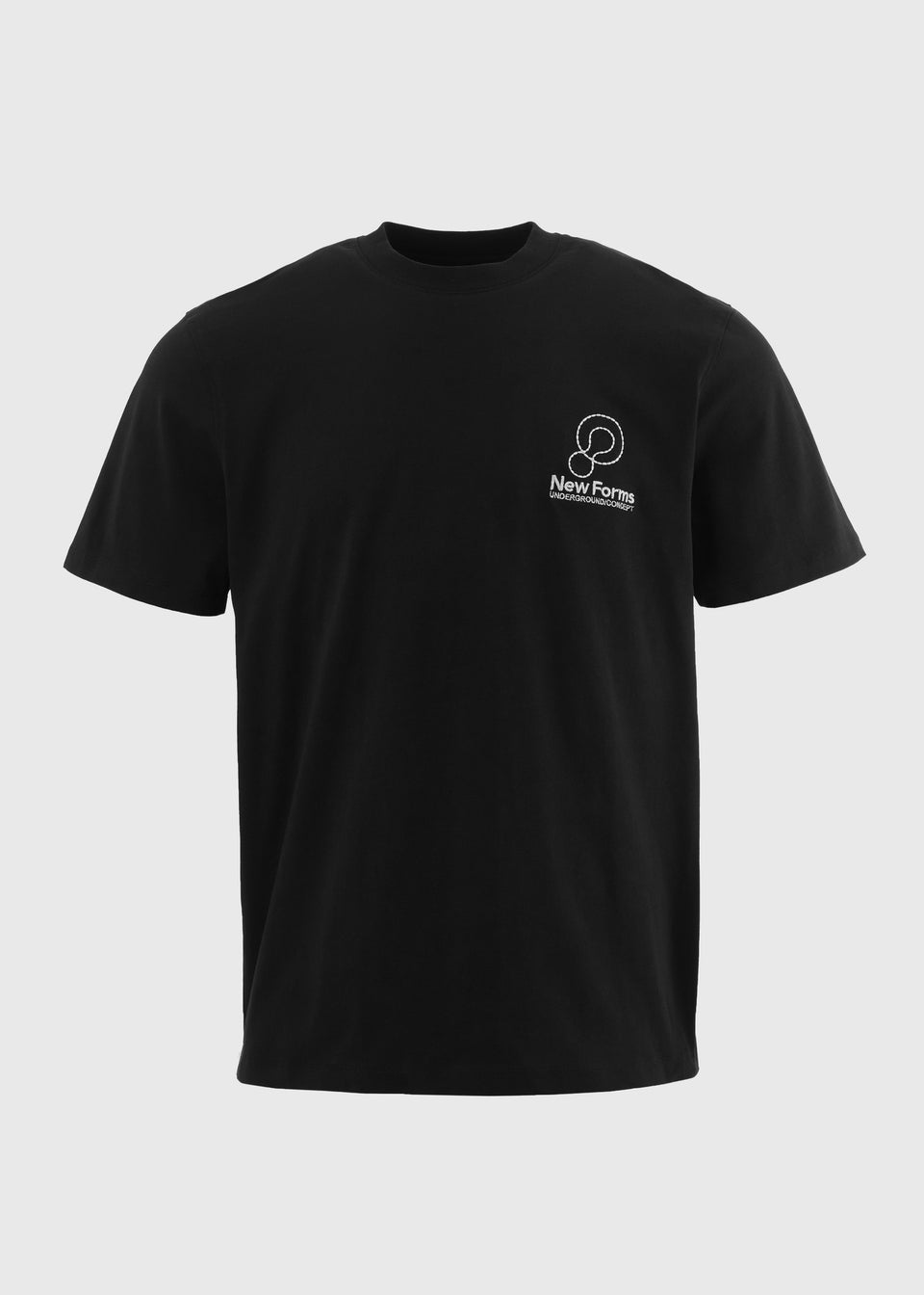 Black New Forms Applique T-Shirt