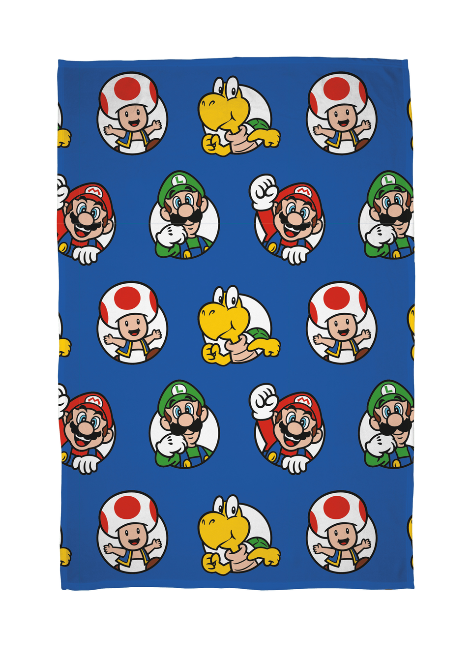 Super Mario Circles Rotary Fleece Blanket