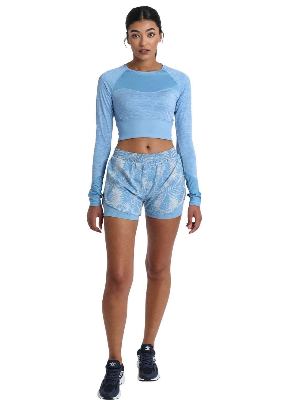 Umbro Sky Blue Pro Training Printed Hybrid Shorts