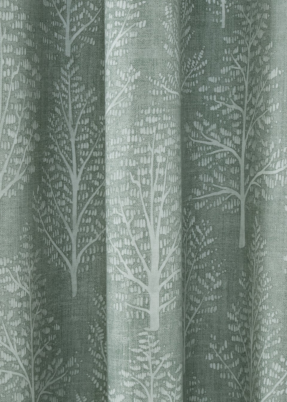 Catherine Lansfield Alder Trees Cotton Lined Eyelet Curtains