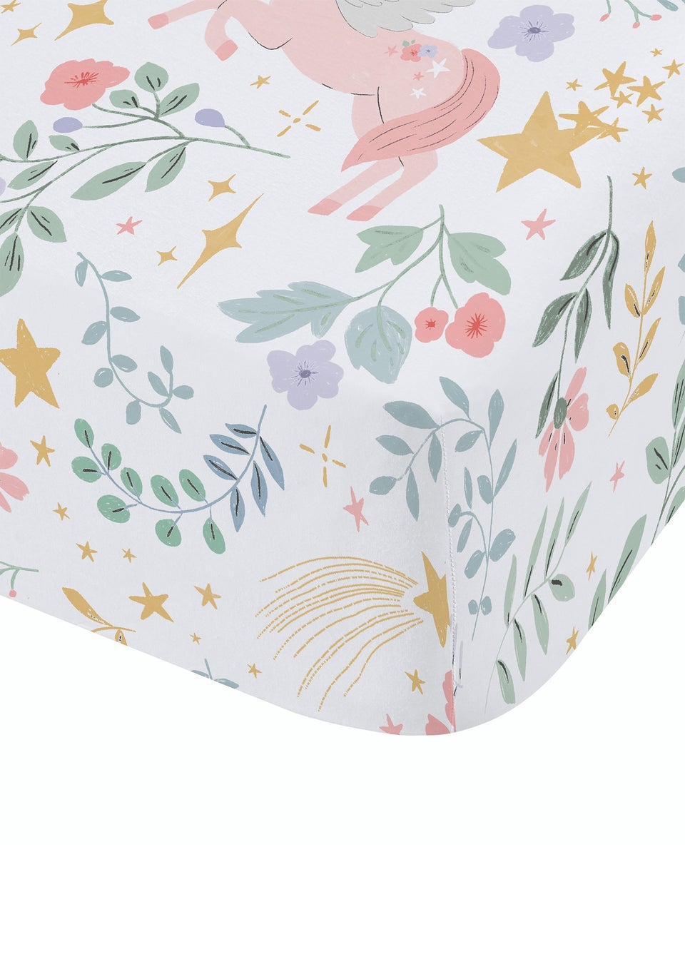 Catherine Lansfield Fairytale Unicorn Fitted Sheet