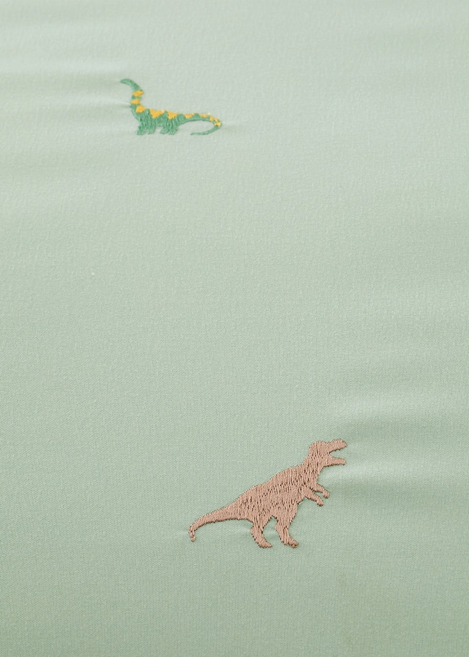 Catherine Lansfield Embroidered Dinosaur Duvet Cover Set