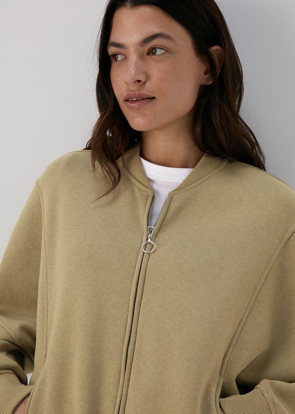 Green Sweat Bomber Jacket
