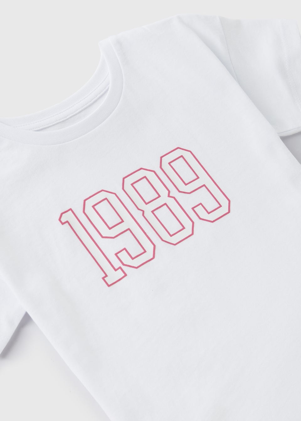 Girls White 1989 T-Shirt (1-7yrs)