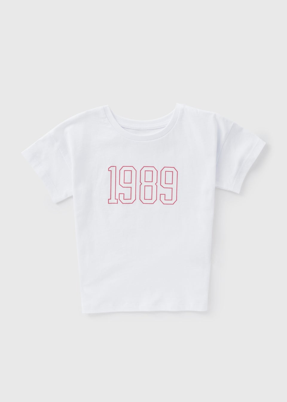 Girls White 1989 T-Shirt (1-7yrs)