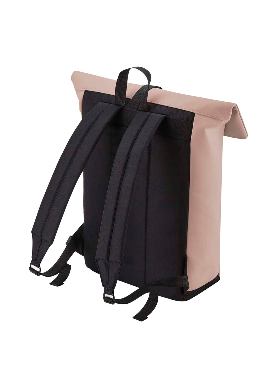 Bagbase Pink Roll Top PU Backpack