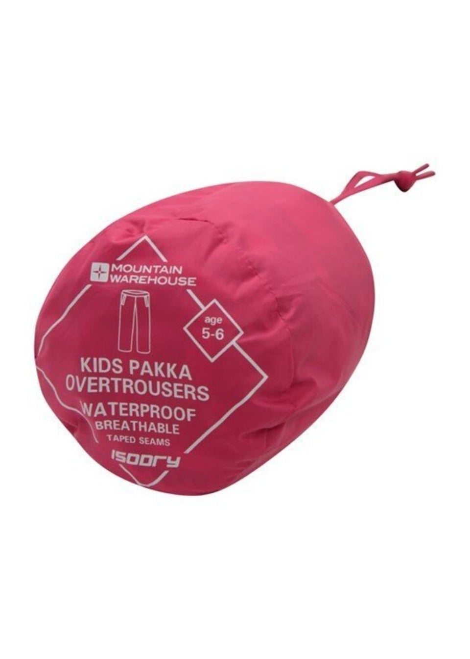 Mountain Warehouse Kids Pink Pakka Waterproof Over Trousers (2-14yrs)